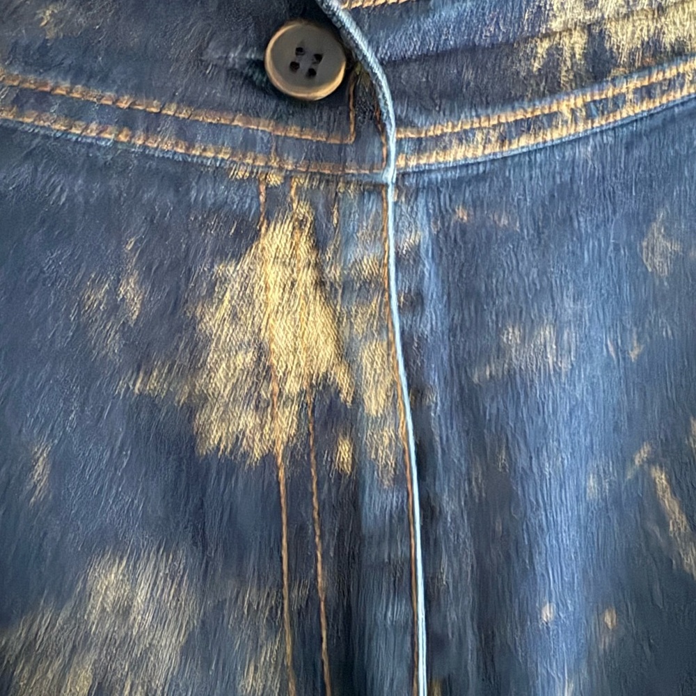 Vintage Linda lundstrom Jacket & pants Denim-Effect Button Front Jumpsuit Romper - Picture 6 of 14
